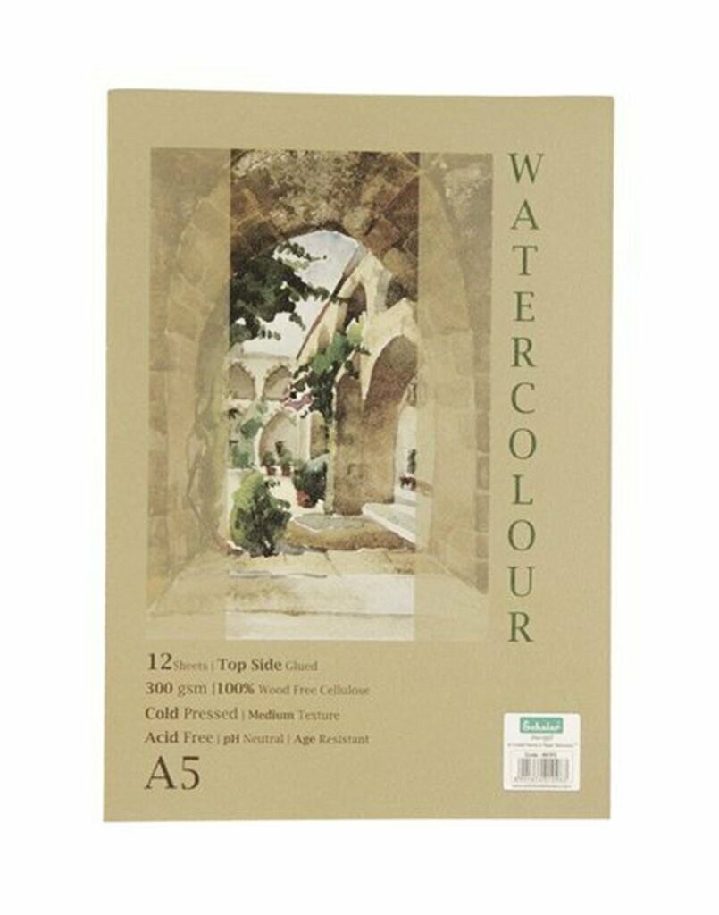 SCHOLAR A5 WATER COLOR PAD 300GSM 12SHS
