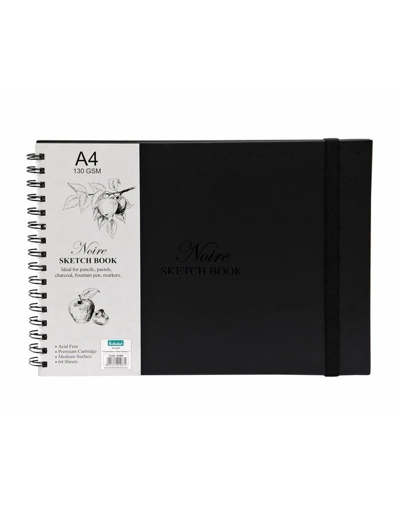 SCHOLAR A4 NOIRE SKETCH PAD 130GSM 64SHS