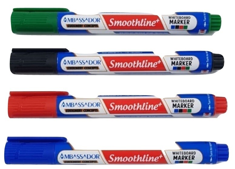 KOOLTOOLZ AMBASSADOR 4PCS WHITE BOARD MARKERS