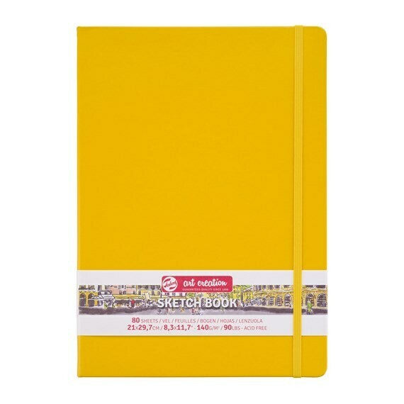 ROYAL TALENS 21X29.7CM YLW SKETCHBOOK 80SHS 140GSM