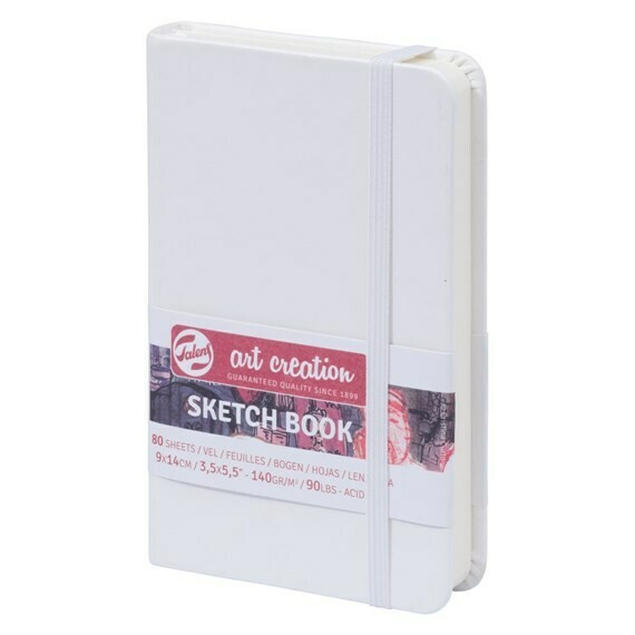ROYAL TALENS 9X14CM WHT SKETCH BOOK 80SHS 140GSM