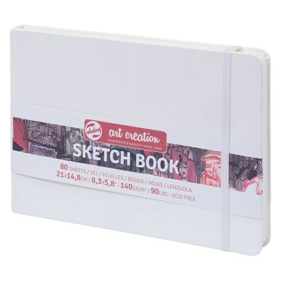 ROYAL TALENS 21X14.8CM WHT SKETCHBOOK 80SHS 140GSM