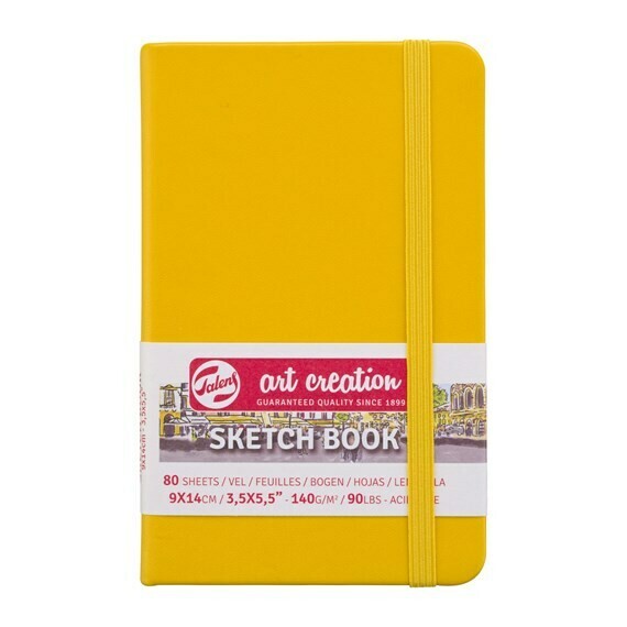 ROYAL TALENS 9X14CM YLW SKETCH BOOK 80SHS 140GSM