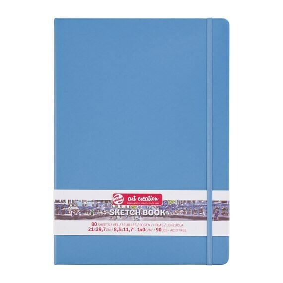 ROYAL TALENS 21X29.7CM BLUE SKETCHBOOK 80SH 140GSM