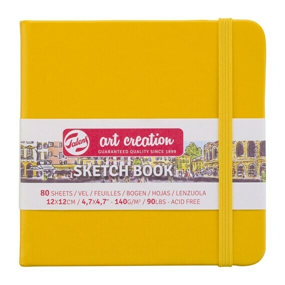 ROYAL TALENS 12X12CM YLW SKETCHBOOK 80SHS 140GSM