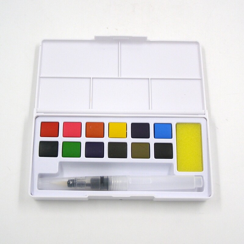 RSC 12 ARTIST WATER COLOR PAN CAKE BB7626 D19-108