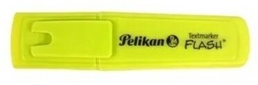 PELIKAN FLASH TEXT MARKER ASSTD COLORS SINGLE, Colour: Yellow