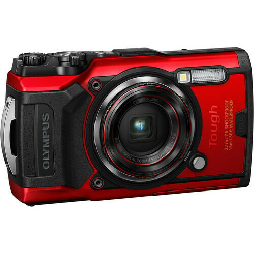 OLYMPUS TOUGH TG-6 WATERPROOF CAMERA  RED