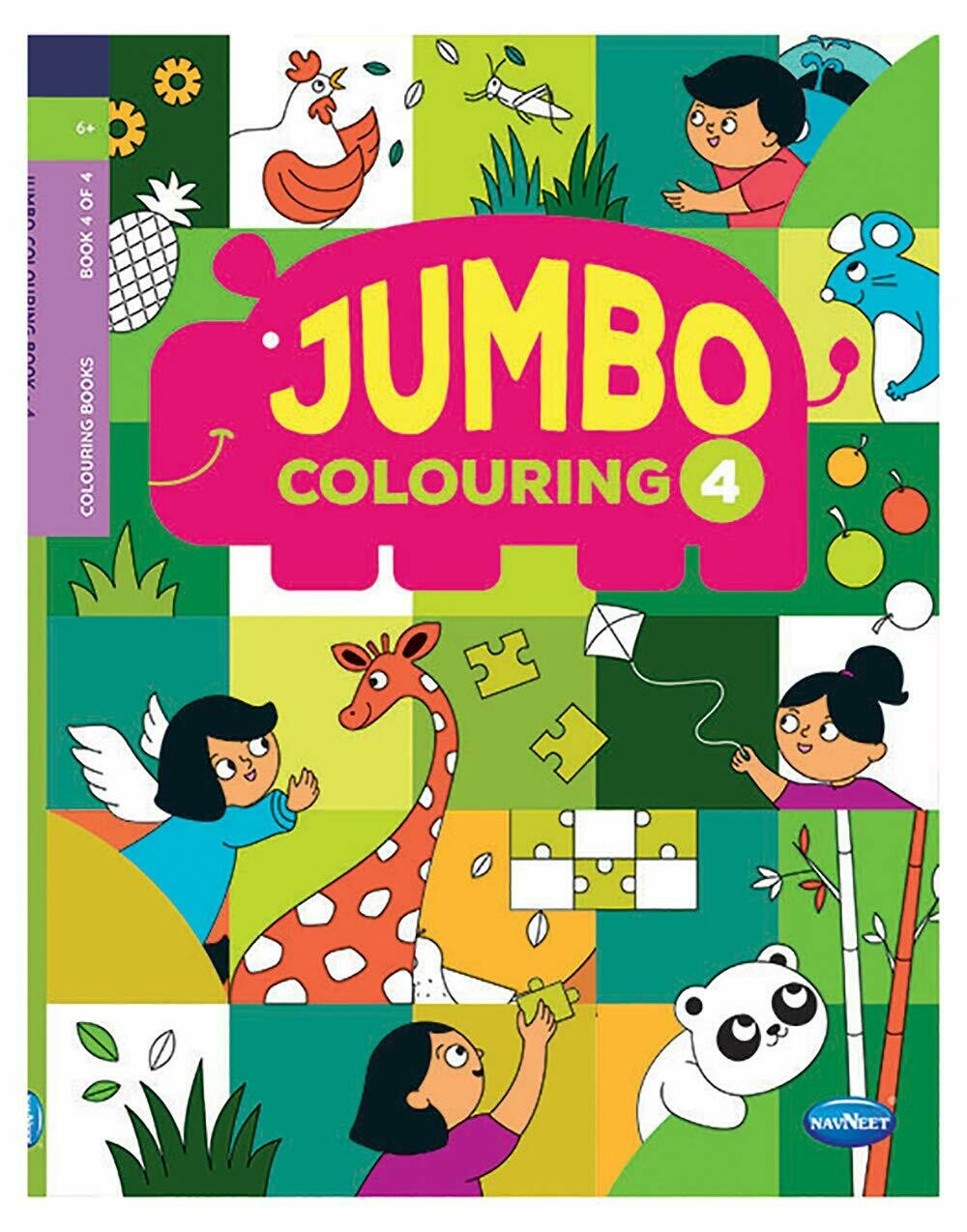 NAVNEET JUMBO COLOURING BOOK-4 F0864