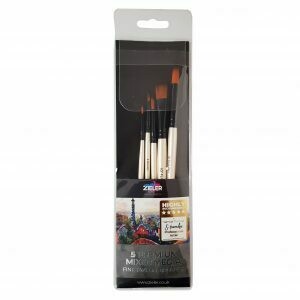 ZIELER 5PCS PREMIUM MIXED MEDIA BRUSH SET