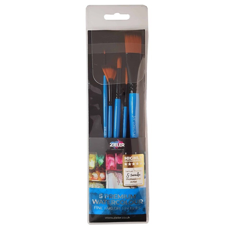 ZIELER 5PCS PREMIUM WATER COLOUR BRUSH SET
