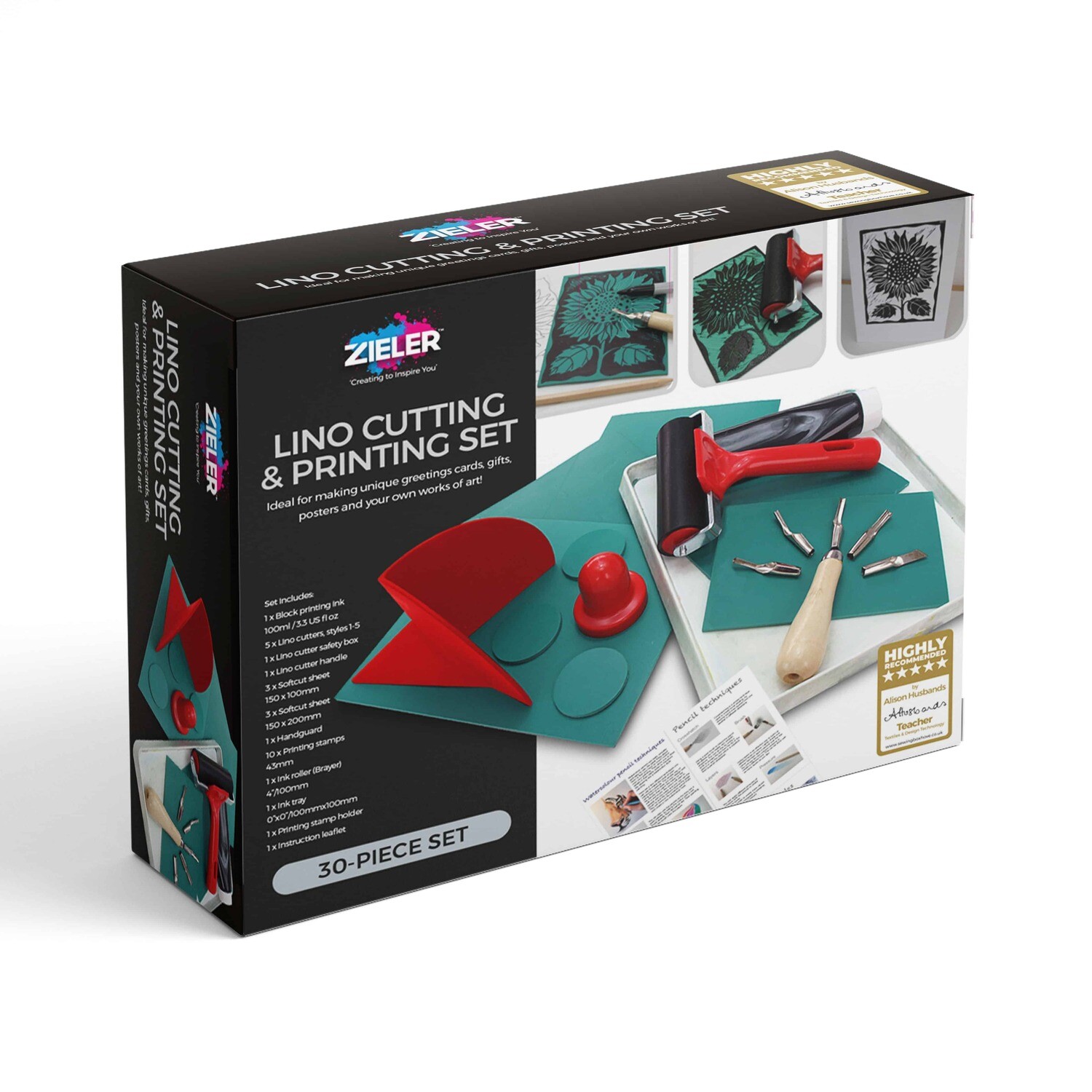 ZIELER LINO CUTTING &amp; PRINTING SET 09299292