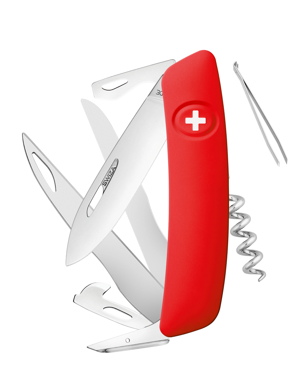 SWIZA D07 SWISS KNIFE - RED