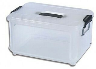 DENOX 30LIT CLAK BOX JUMBO 24480, Colour: White Transparent