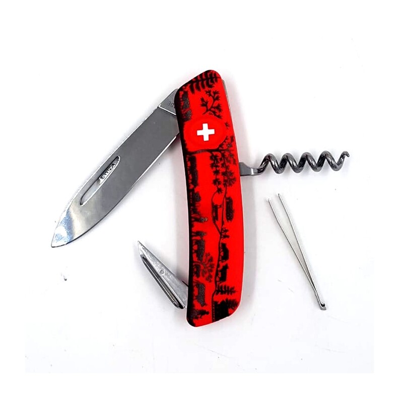 SWIZA D01 SWISS KNIFE - RED/BLACK