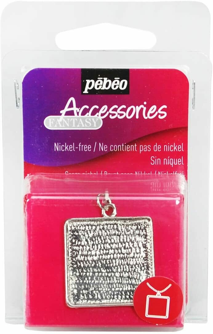 PEBEO FANTASY METAL SQR PENDANT 166807
