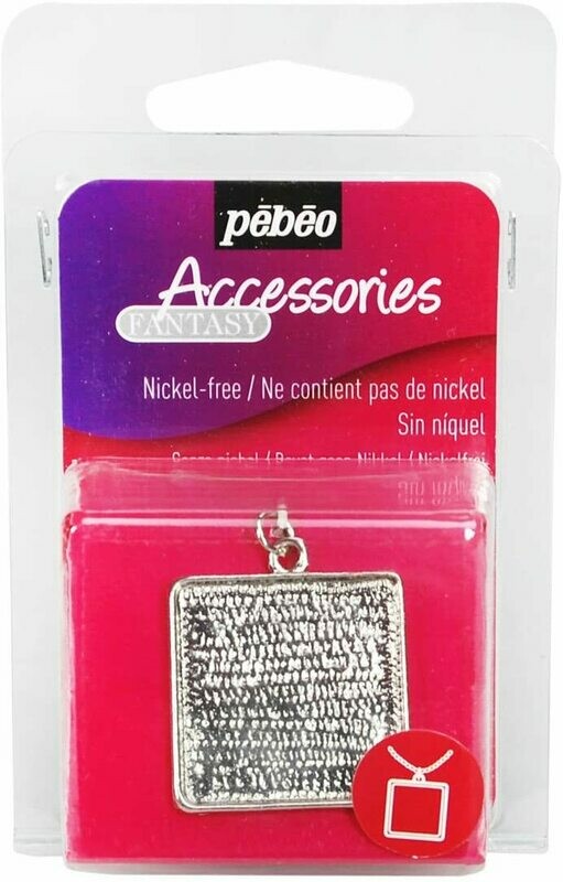 PEBEO FANTASY METAL SQR PENDANT 166807