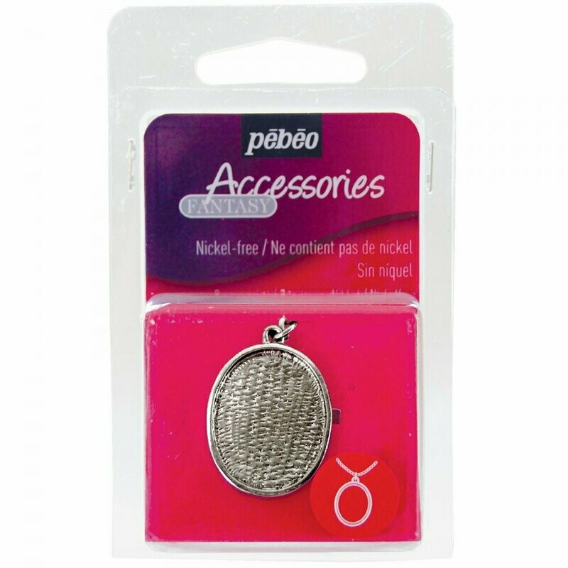 PEBEO FANTASY METAL OVAL PENDANT 166806