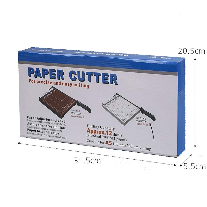 RSC A5 7X8&quot; PAPER CUTTER STEEL 828-5/829-6 D19-22