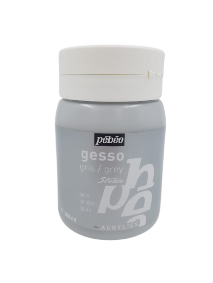 PEBEO 500ML ACRYLIC STUDIO GREY GESSO 524105