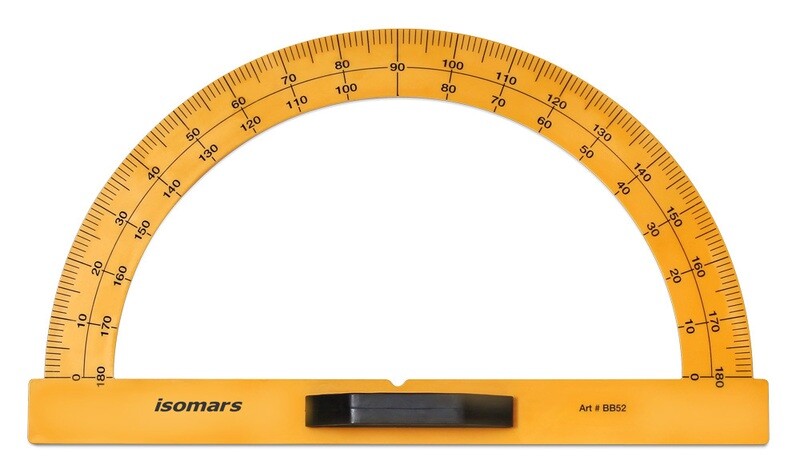 ISOMARS PROTRACTOR YELLOW BB52
