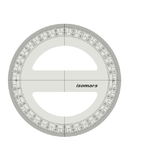 ISOMARS 6&quot; CIRCULAR PROTRACTOR P6