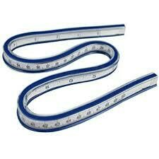 ISOMARS 60CM FLEXIBLE CURVE RULER FCM60CM