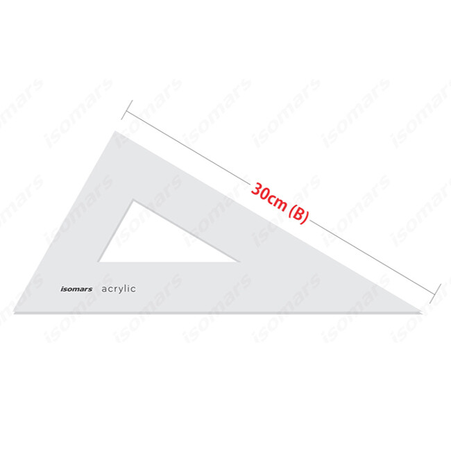ISOMARS 25CM (10&quot;) SET SQUARE (60) AST10-25CM/10&quot;