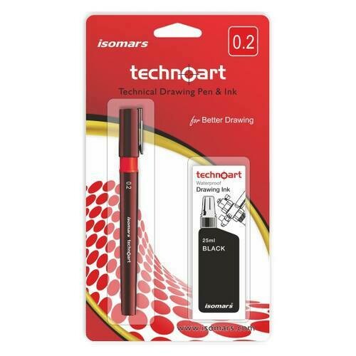 ISOMARS 0.2 TECHNICAL DRAWING PEN &amp; INK TTP1100