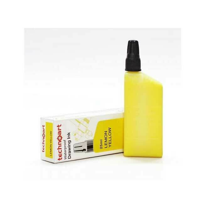 ISOMARS 25ML WATERPROOF DRAWING INK-YELLOW NK100