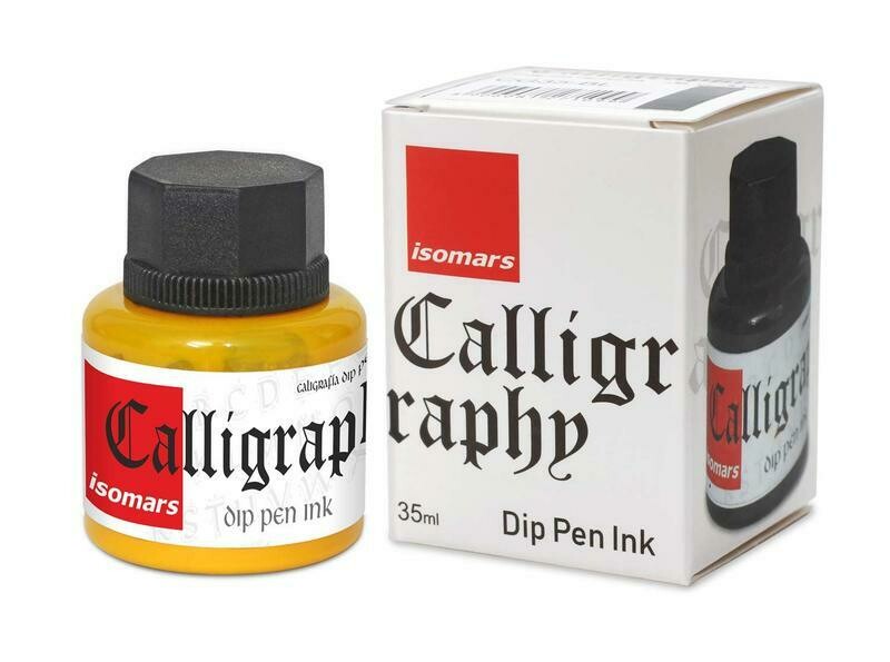 ISOMARS 35ML CALLIGRAPHY INK-YELLOW CG35