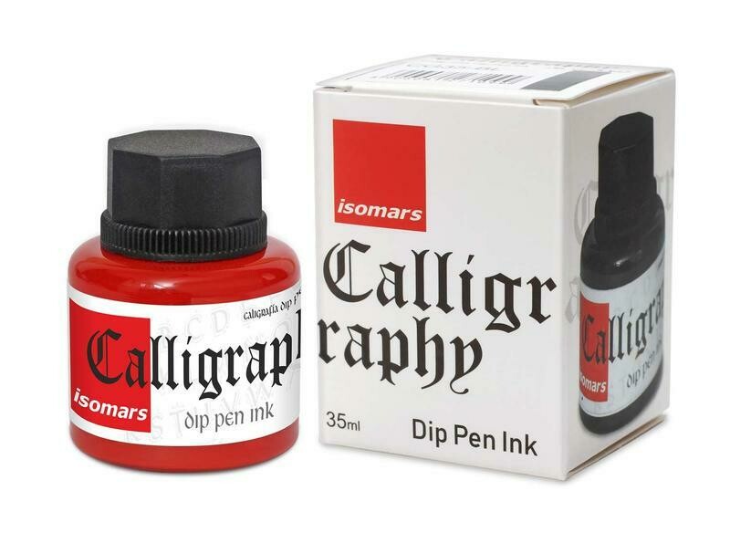ISOMARS 35ML CALLIGRAPHY INK-RED CG35