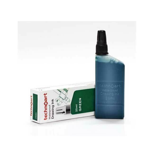 ISOMARS 25ML WATERPROOF DRAWING INK-GREEN NK100