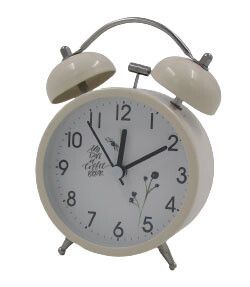 RSC 8CM TWIN BELL TABLE ALARM CLOCK C20-016