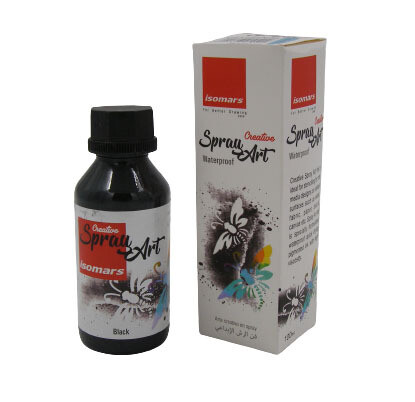 ISOMARS 100ML CREATIVE SPRAY ART INK-BLACK