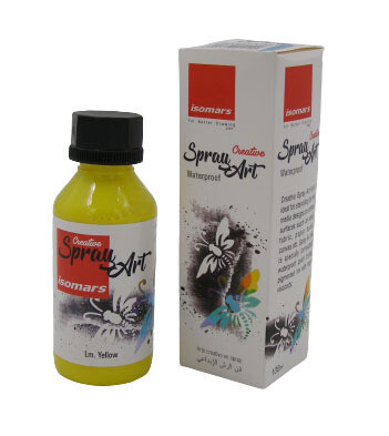 ISOMARS 100ML CREATIVE SPRAY ART INK-LEMON YELLOW