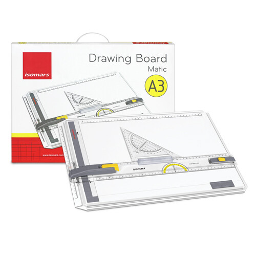 ISOMARS A3 DRAWING BOARD MATIX W/TRIANGLE