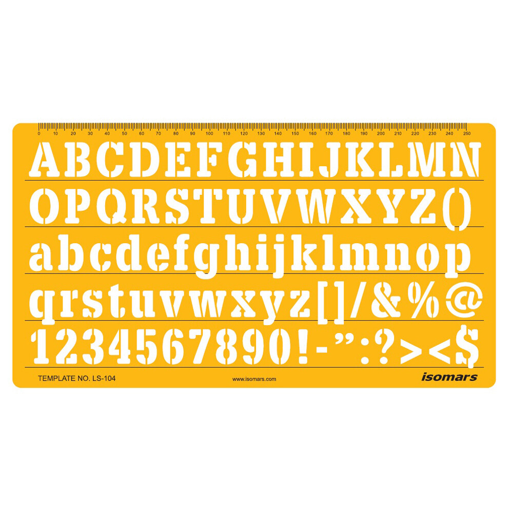 ISOMARS FONT STENCIL LS104