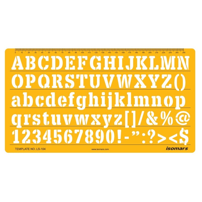 ISOMARS FONT STENCIL LS104