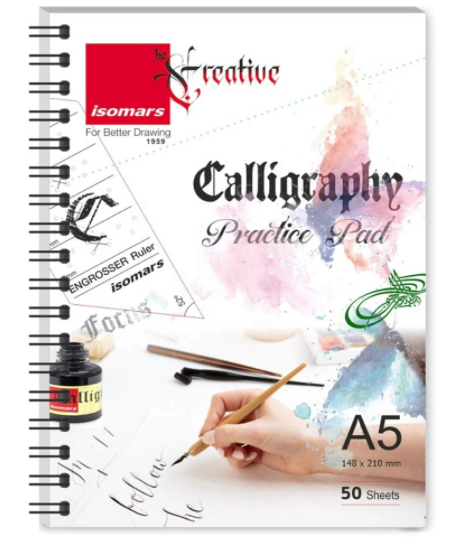 ISOMARS A5 CALLIGRAPHY PRACTICE PAD 50SHS