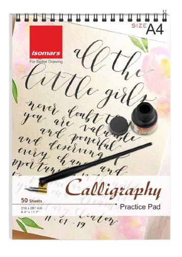 ISOMARS A4 CALLIGRAPHY PRACTICE PAD 50SHS