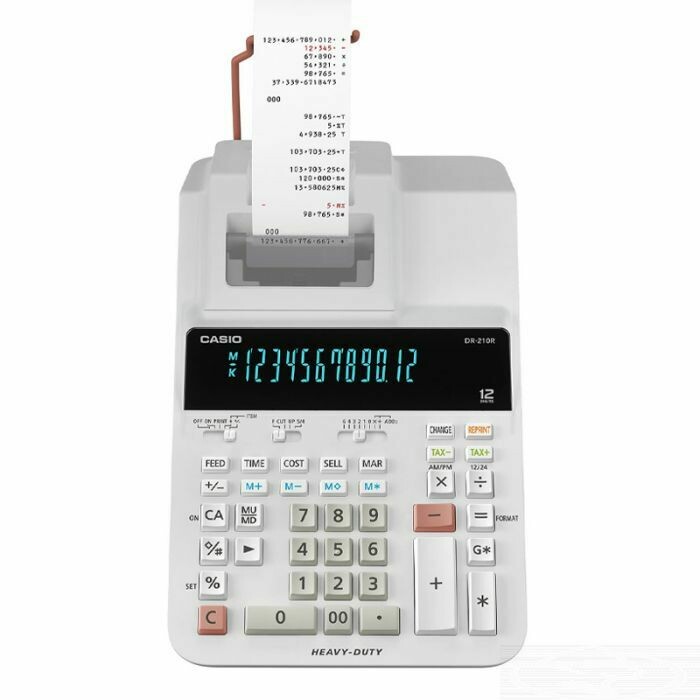 CASIO DR-210R PRINTER CALCULATOR