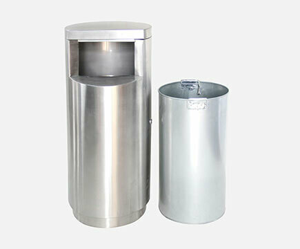 MAX SS HK309B 40LIT FRONT OPENING WASTE BIN