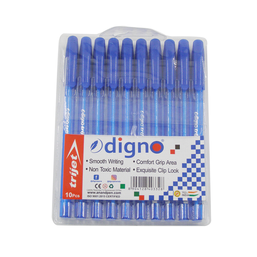 DIGNO 10PCS TRIJET BALL PEN