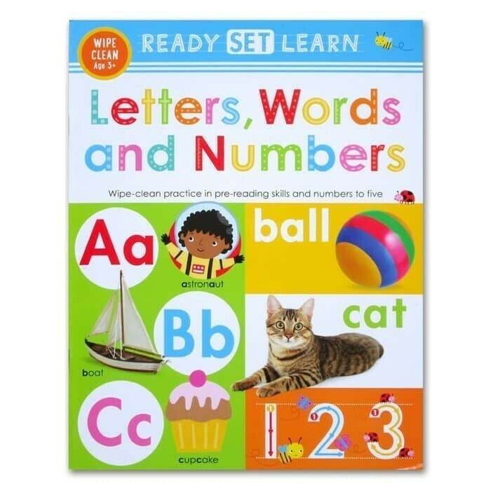 READY SET LEARN LETTERS WORDS & NUMBERS