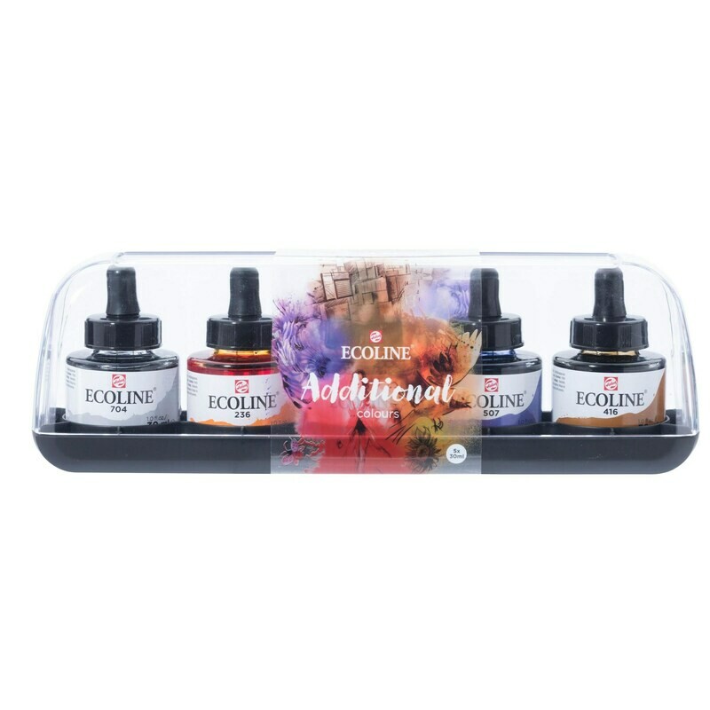 ROYAL TALENS 5X30ML ECOLINE ADDITIONAL CLR SET