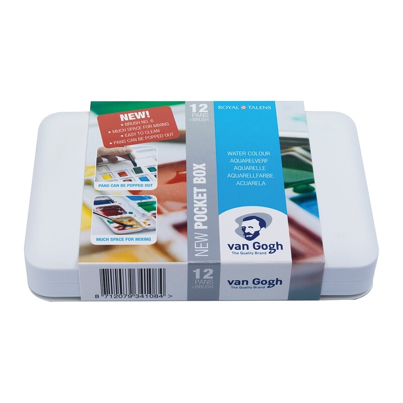 VAN GOGH 12PANS WATER COLOUR POCKET BOX 20808631