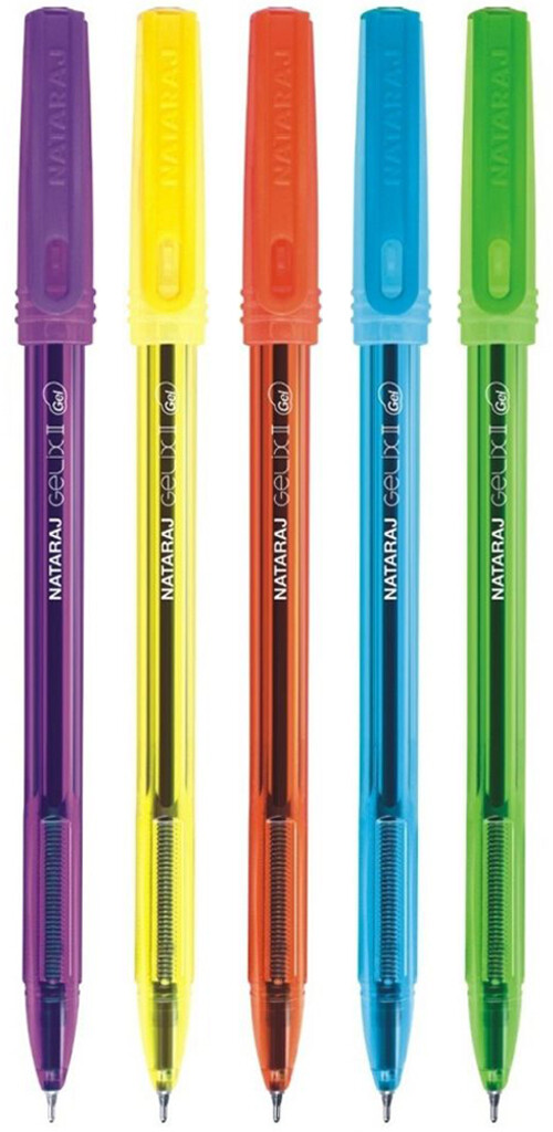 NATARAJ 5PCS GELIX II GEL PENS