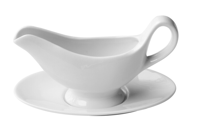 SUNNEX ORION WHITEWARE GRAVY/SAUCE BOAT, 250ML
