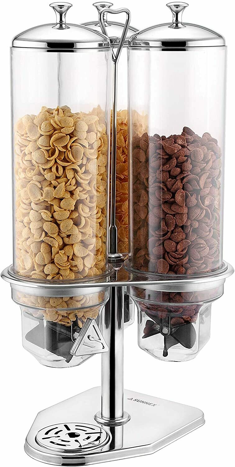 SUNNEX 4.0LIT 3 BOWL CEREAL DISPENSER  X23577X3
